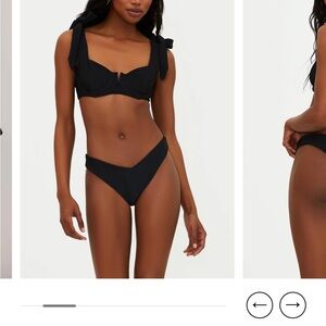 NWT Beach Riot Ribbed Bikini Top